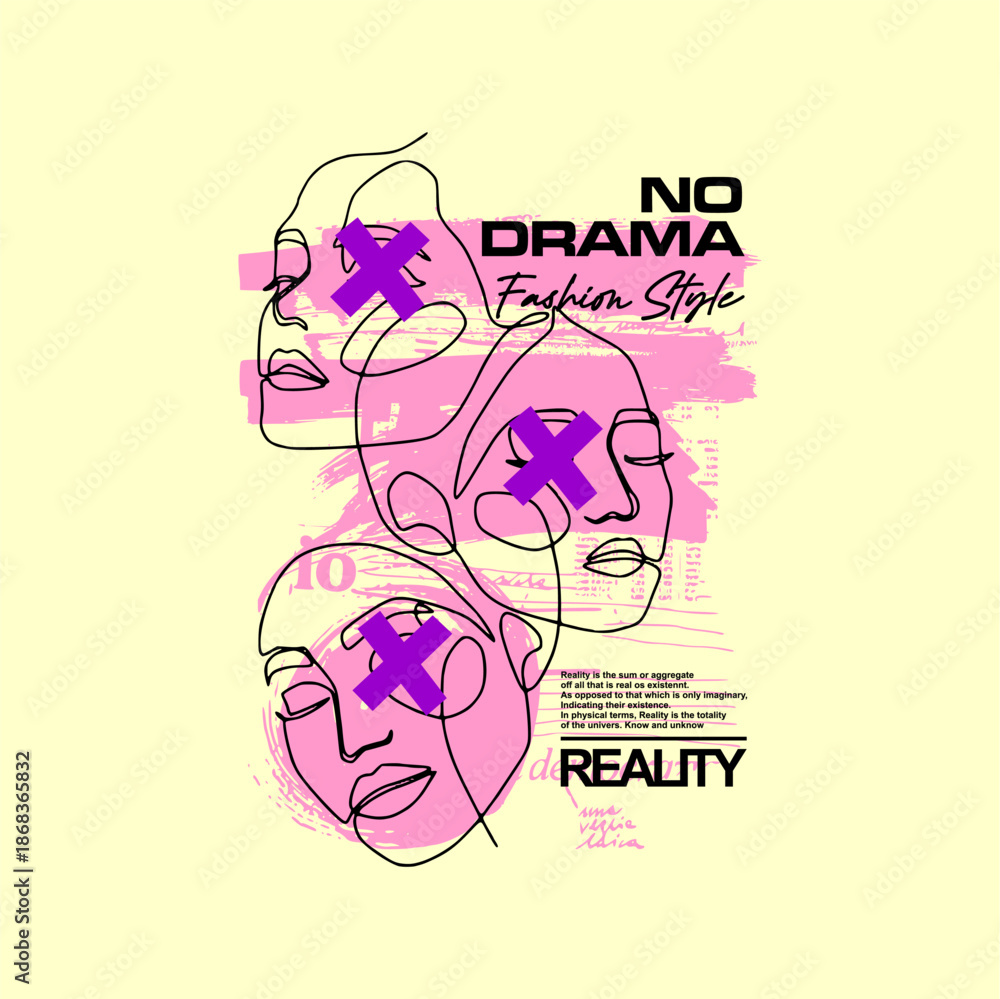 Obraz premium no drama simple vintage fashi...