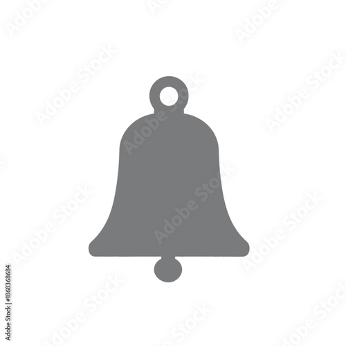 Simple Gray Bell Icon