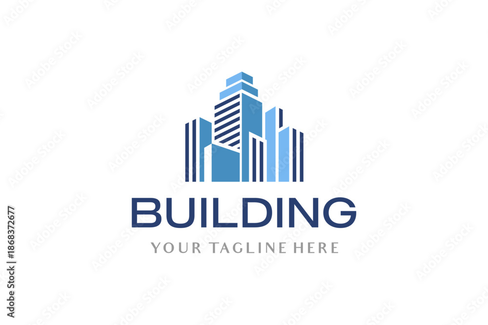 Fototapeta premium Building Skyline Logo Template