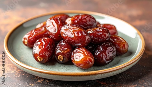Plate of cheres on table with knife and bowl of chere in.
