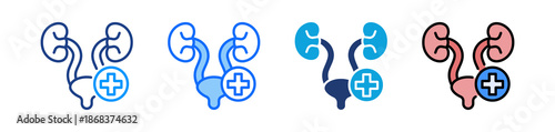 Urology Icon,  Multiple Style Collection Set 