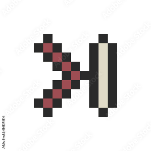 arrow next sign pixel art for your needs