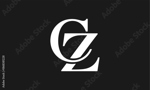 Free Download CZ Letter Logo Vector Illustration , Initial CZ Abstract Logo Design - GFXLoad
