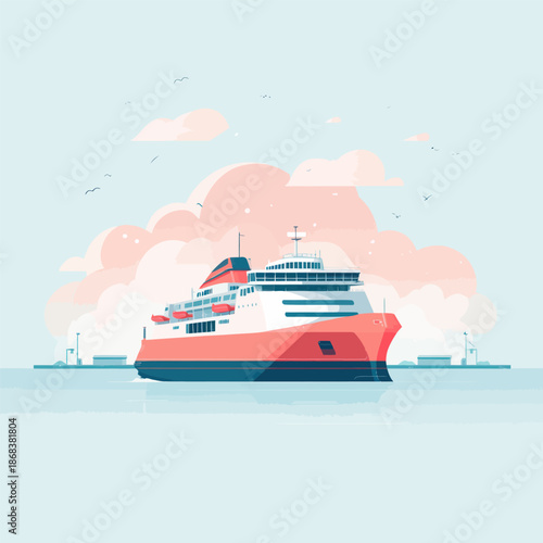 Financial Freedom Group Ferry Illustration on Short Sea Distance