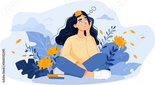 Financial Freedom Group Mental Health Illustration Emotional Wellbeing