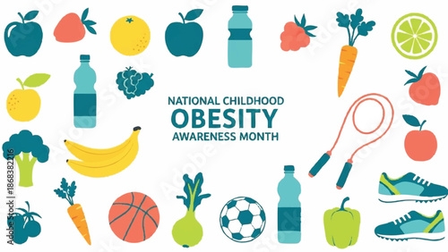 National Childhood Obesity Awareness Month Healthy Lifestyle Choices.