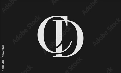 CD Letter Logo Vector Illustration , Initial CD Monogram Logo Design Vector for Brand Company