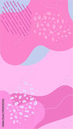 Abstract pink background with organic shapes and patterns