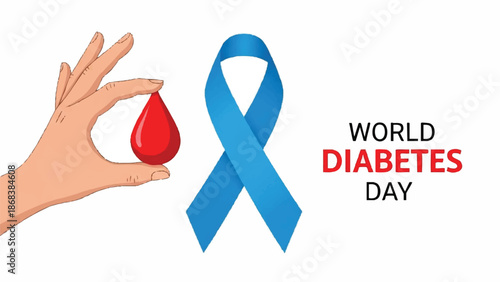 World Diabetes Day Awareness Symbolism.