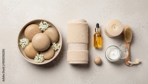 Serene spa essentials for relaxation and self-care routine