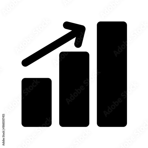 Rising chart icon