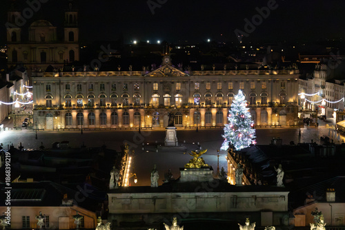 Noël dans le quartier de la place Stanislas, à Nancy, France