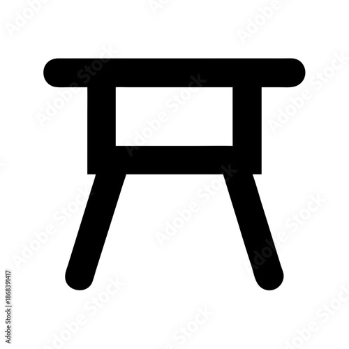 Simple wooden stool