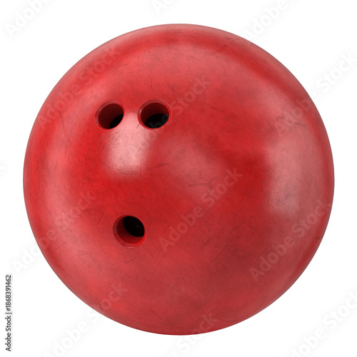 red bowling ball