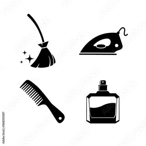 Household and personal care icons