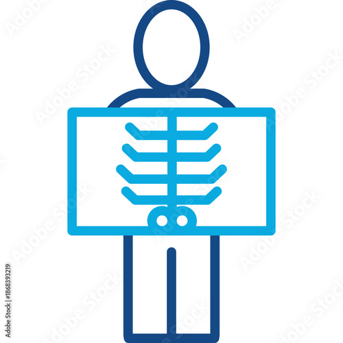 Radiology line color icon