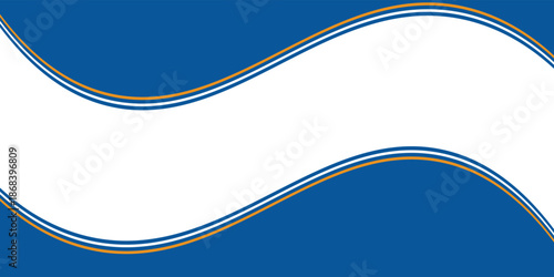 Abstract orange and blue banner background. Graphic design banner pattern background template with dynamic curve shapes. Suit for business, cover, header, wallpaper, corporate, website, flyer
