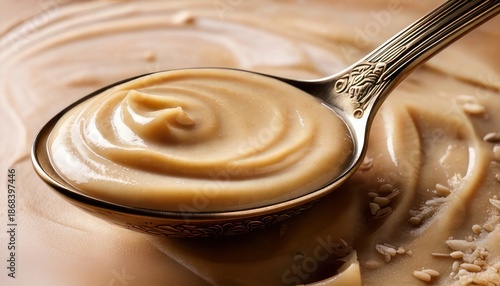 Creamy Caramel Delight - A Spoonful of Sweet Indulgence.
