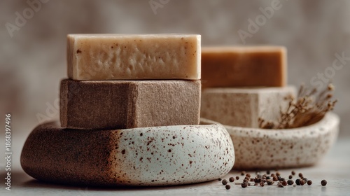 Wallpaper Mural Natural soap bars display Torontodigital.ca