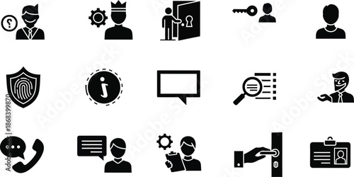 Jobless editable outline icon set. Unemployed, rejection, job-loss, resume, hiring, stress, career and more.