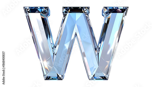 A 3D render of the letter 