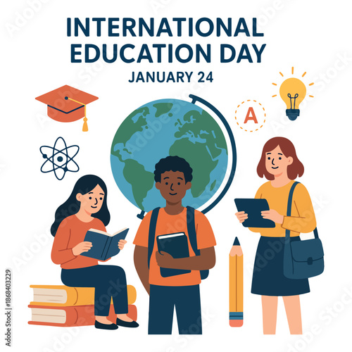 International Education Day Vector Illustration – January 24