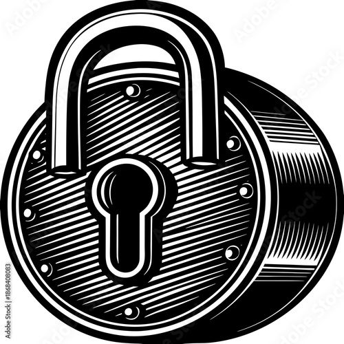 Open padlock