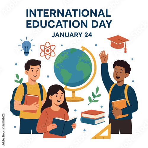 International Education Day Vector Illustration – January 24