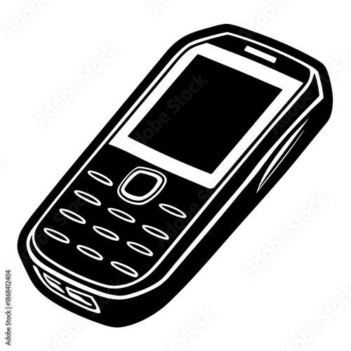 Classic black mobile phone