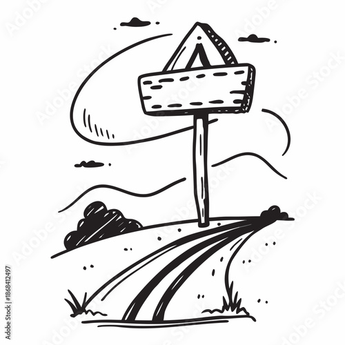 Wind turbine in open field