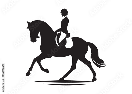 equestrian logo silhouette vector, horse equestrian logo design illustration, jumping horse racing logo vector silhouette, jumping horseman logo vector silhouette on white background