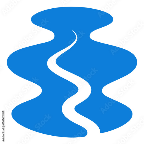 Blue wavy lines