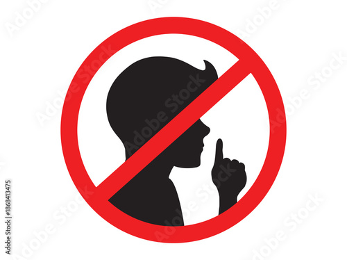 Do Not Disturb Sign Clip Art Illustration
