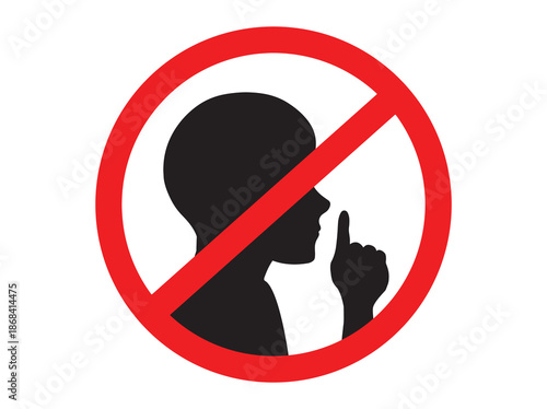 Do Not Disturb Sign Clip Art Illustration
