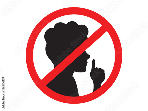 Hand Drawn Do Not Disturb Sign Illustration
