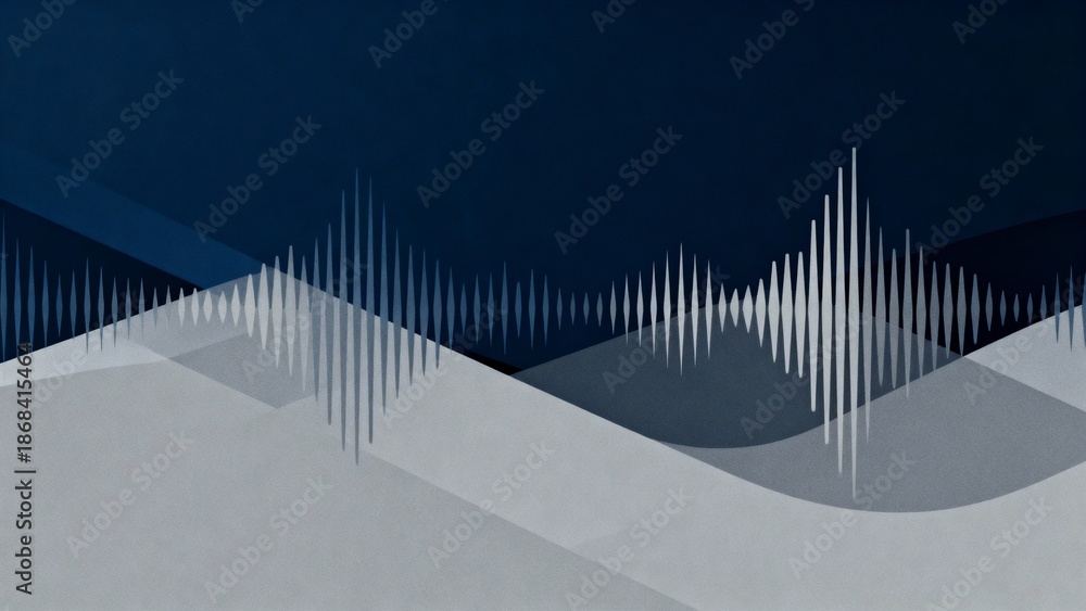 Obraz premium Corporate Audio Waveform Technology Background