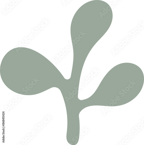 Plant Sprout Abstract Shape