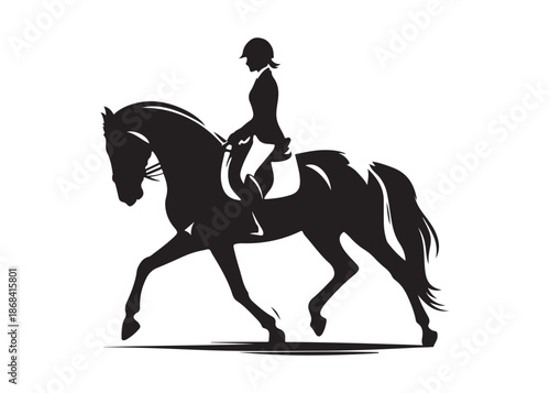 equestrian logo silhouette vector, horse equestrian logo design illustration, jumping horse racing logo vector silhouette, jumping horseman logo vector silhouette on white background