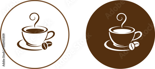 coffee, tea, cup, mug, heart, love, drink, beverage, hot, steam, icon, set, collection, cafe, breakfast, morning, espresso, cappuccino, saucer, black, silhouette, white, design, element, graphic, symb