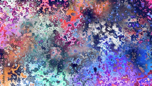 Abstract rust-like organic texture with vibrant marbled colors, corroded metal surface effect and expressive chaotic pattern
