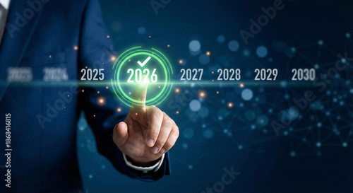 A person's hand selects 