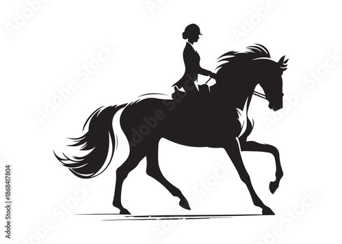 equestrian logo silhouette vector, horse equestrian logo design illustration, jumping horse racing logo vector silhouette, jumping horseman logo vector silhouette on white background