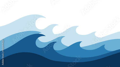 Abstract Ocean Waves Background.