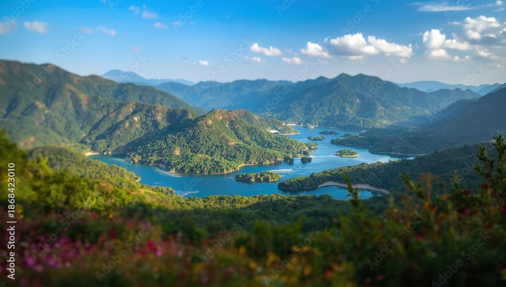 Obraz premium Korean mountains: Concealed natural splendor