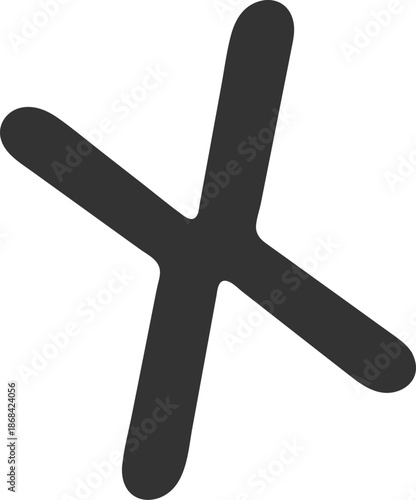 Asterisk Hand Drawn Mark Scandi Doodle