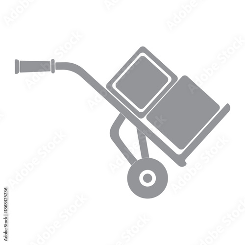 trolley with two boxes