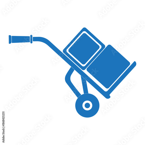 trolley with two boxes