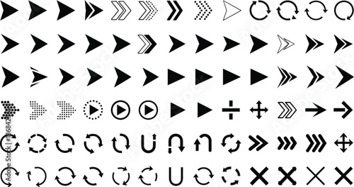 Various Arrow Icons and Symbols