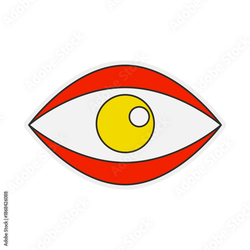 Minimalist Eye Graphic Illustration