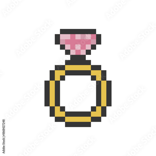 diamond jewel icon pixel art